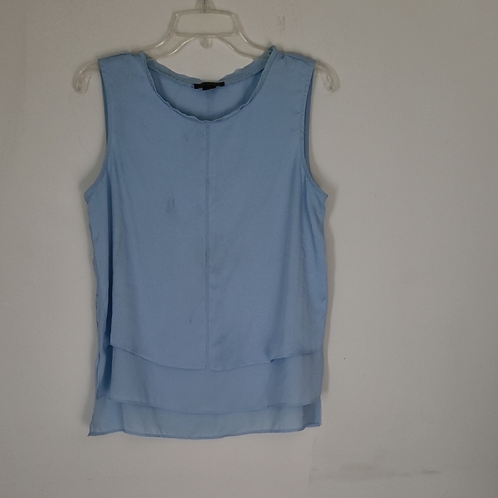 Metaphor Light Blue Layered Tank Top